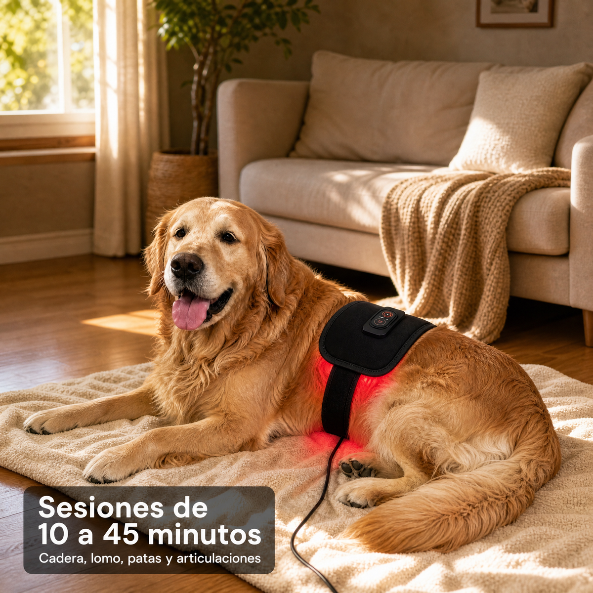Cinturón de Luz Roja para Perros